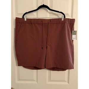 NWT Goodfellow Mens Size XXL Tech Jogger Shorts Rust Colored Zippered Pocket New